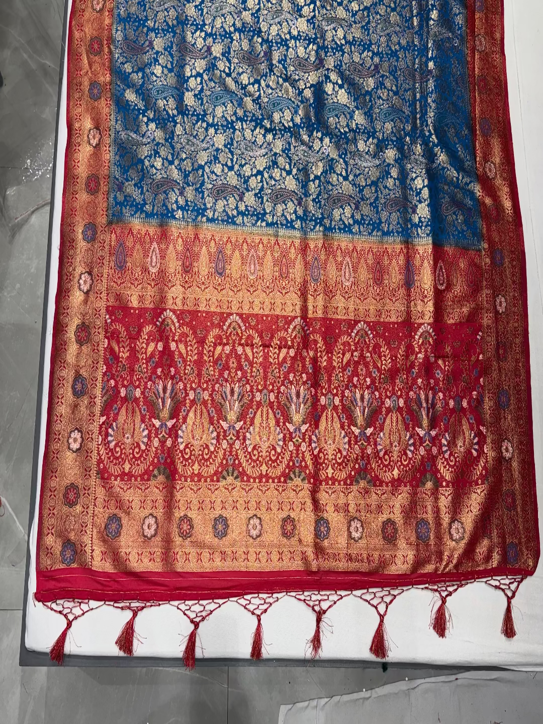 Royal Blue Banarasi Saree