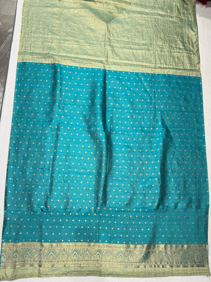 Green Art Silk Floral Saree