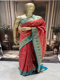 Rani Pink Banarasi Saree