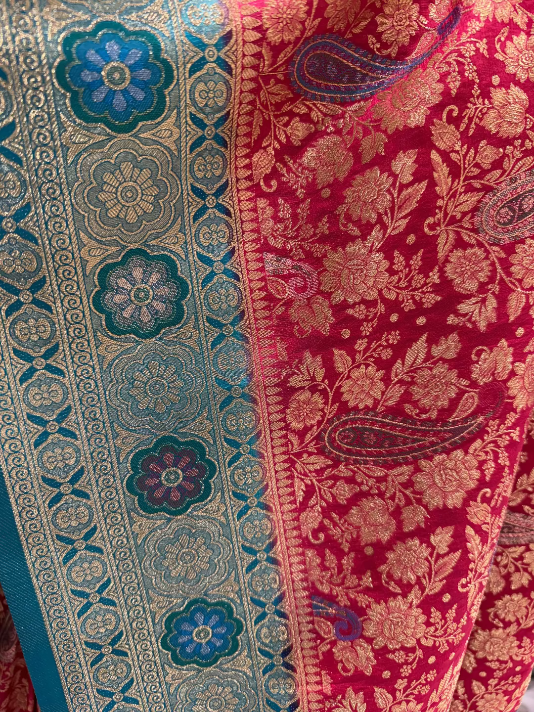 Rani Pink Banarasi Saree