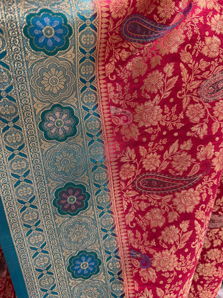 Rani Pink Banarasi Saree