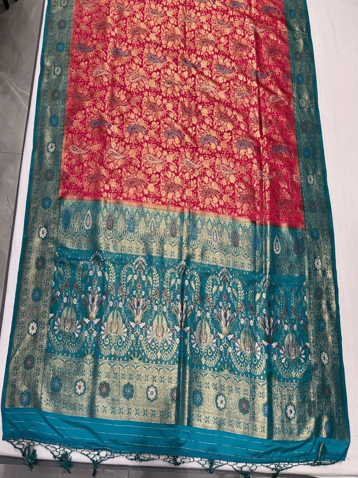 Rani Pink Banarasi Saree