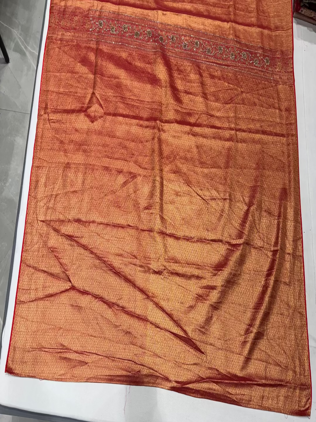 Olive Green Banarasi Saree