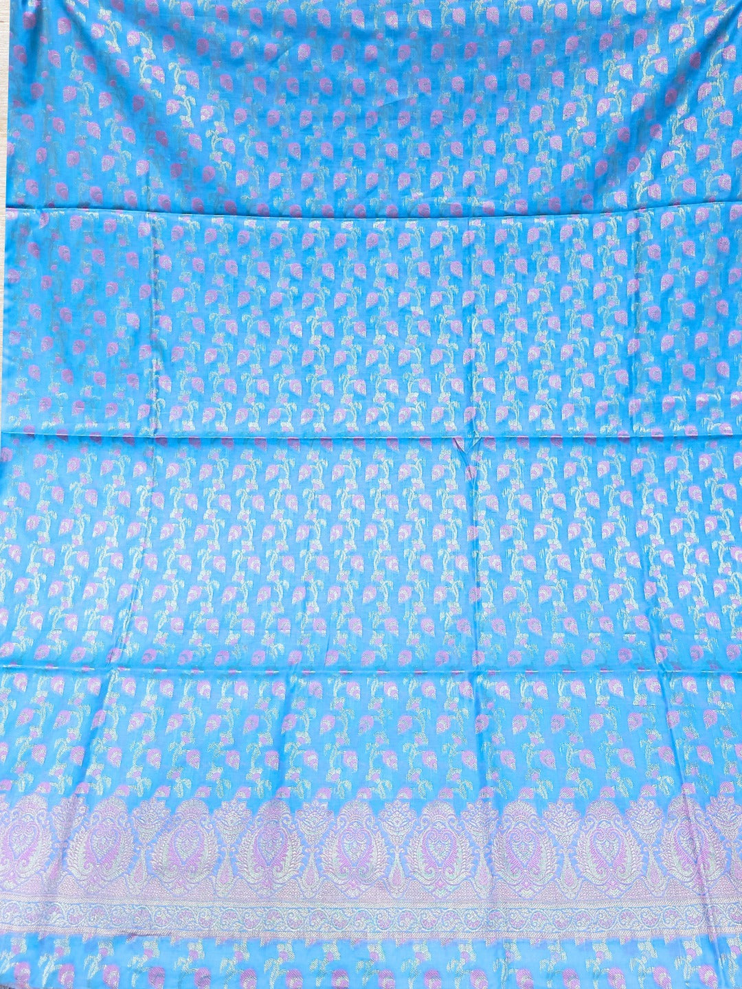 Meenakari Banarasi Handloom Suit Dupatta with Tropical Vines pattern & Brocade Salwar