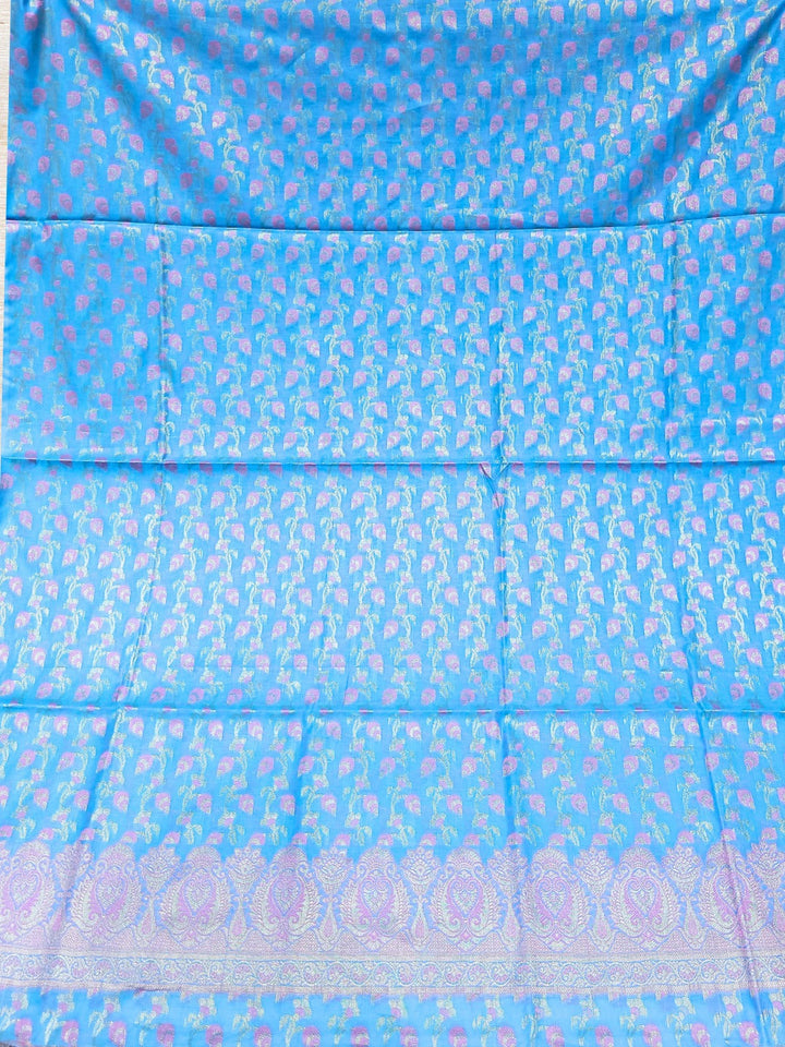 Meenakari Banarasi Handloom Suit Dupatta with Tropical Vines pattern & Brocade Salwar