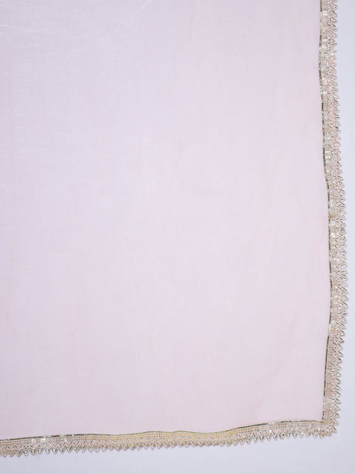 Georgette Peplum Kurta Sharara Set with Digital Printed & Net Dupatta