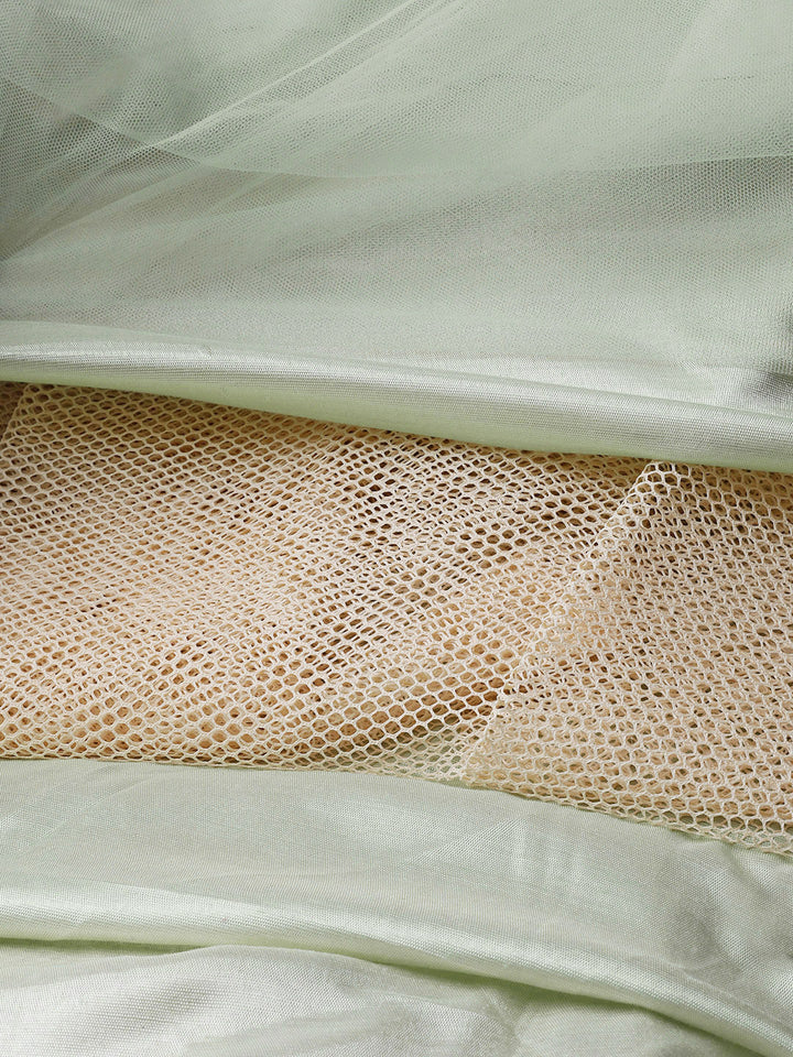 Embroidered Anarkali Kurta Set with Sequinned Dupatta