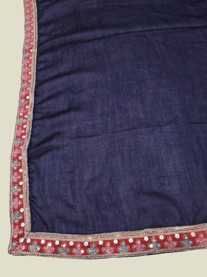 Resham Embroidered Kalidar Lehenga Choli Set with Animal & Peacock motifs