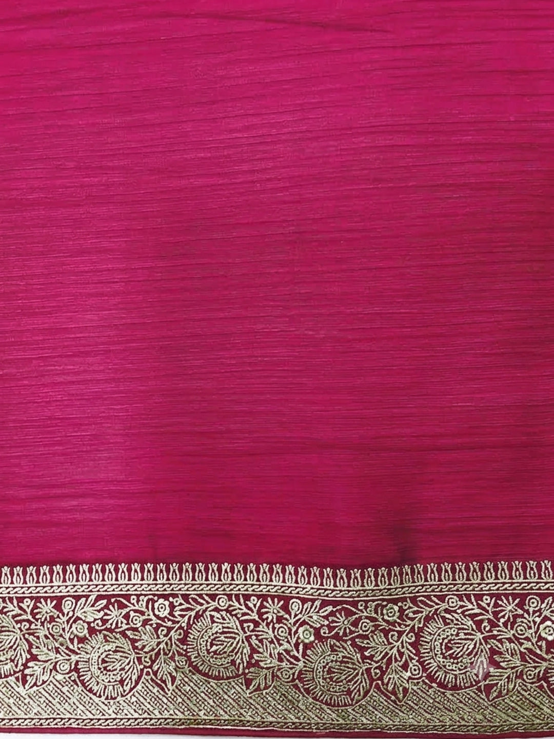 Silk Saree with Zari Woven Border and Embroidered Blouse Piece