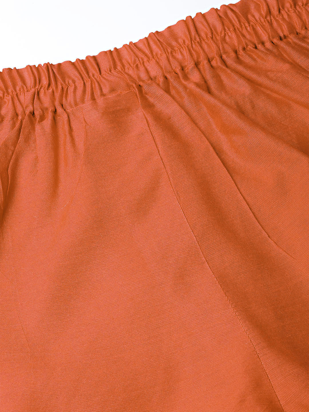 Unstitched Orange Banarasi Suit with Zari Resham Weaving and dupatta