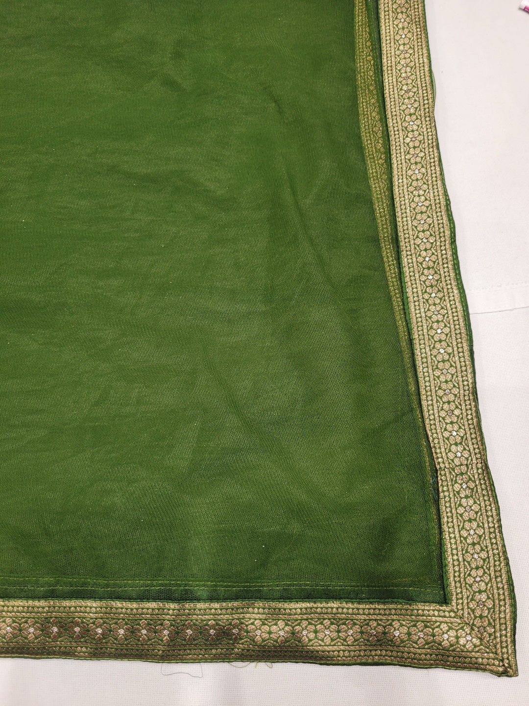 Banarasi Silk Kalidar Lehenga with Zari Weaving, Princess Cut-blouse & Cut-out detail