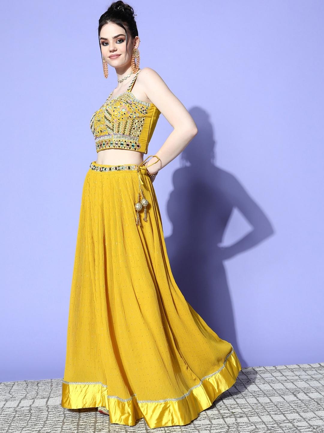 Mirror & Cut Dana Embellished Lehenga Set with Stylish Blouse