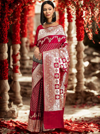 Chhabra 555 Bridal Zari Woven Traditional Kanjeewaram Silk Saree