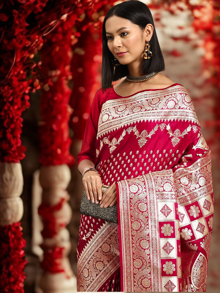 Bridal Zari Woven Traditional Kanjeewaram Silk Saree
