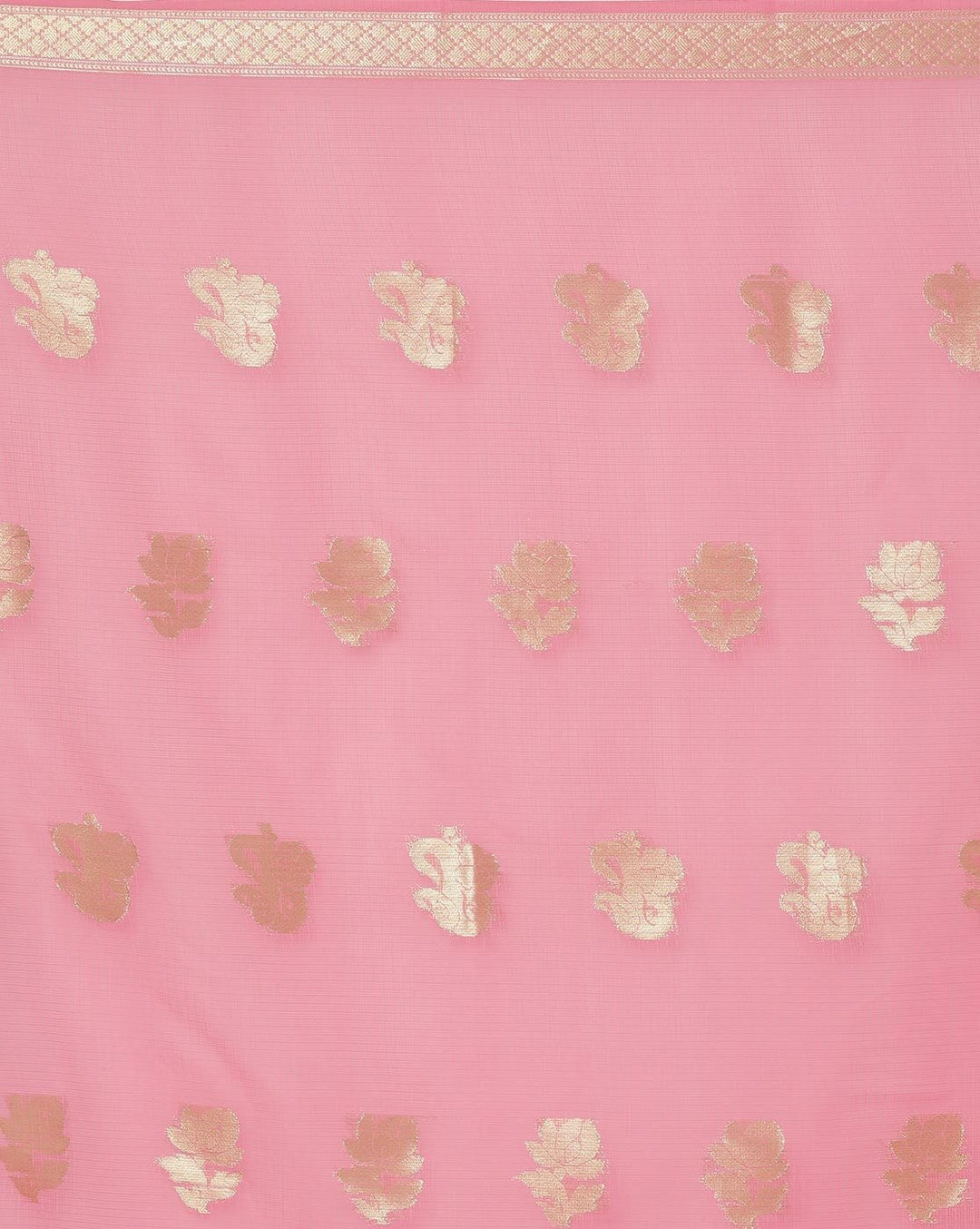 Chanderi Silk Saree in Vibrant color & Intricate Zari Weaving Ethnic Border Pattern