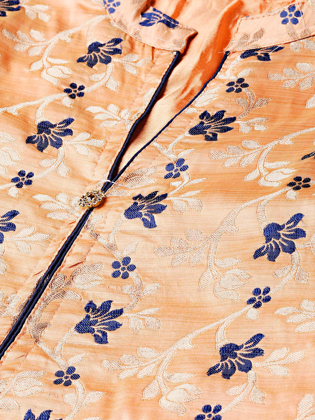 Pathani Style Kurta Set with Resham Zari weaving