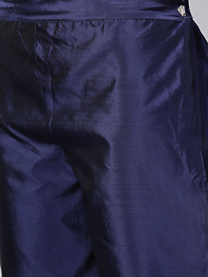Pathani Style Kurta Set with Resham Zari weaving