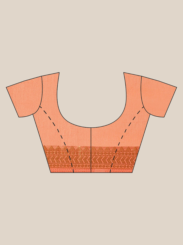 Handloom Chanderi Saree with intricate Resham Embroidered Floral motifs & Zari Border