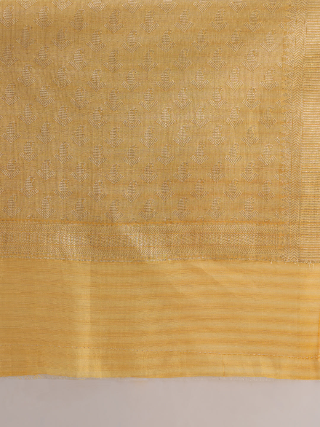 Pastel Ombre Chanderi Silk saree with Subtle Zari Geometric patterns