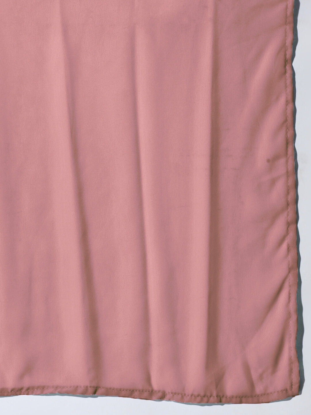 Pre-stitched Monotone Draped Saree with Pearl & Crystal Embroidered Necklace & Belt
