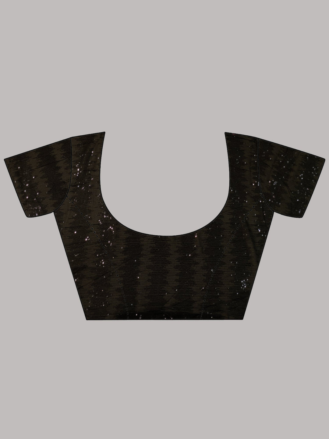 Black & Gold Allover Sequin Embroidered Saree with Abstract patterns