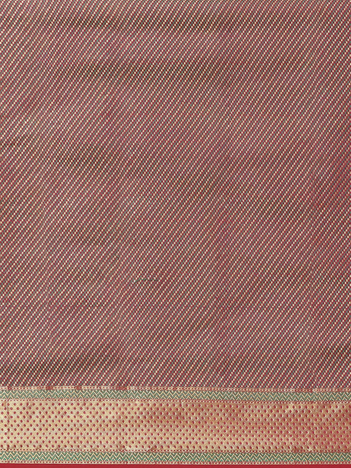 Banarasi Heritage of India Saree with Gold Zari &  Resham Weaving in Geometrical Pattern