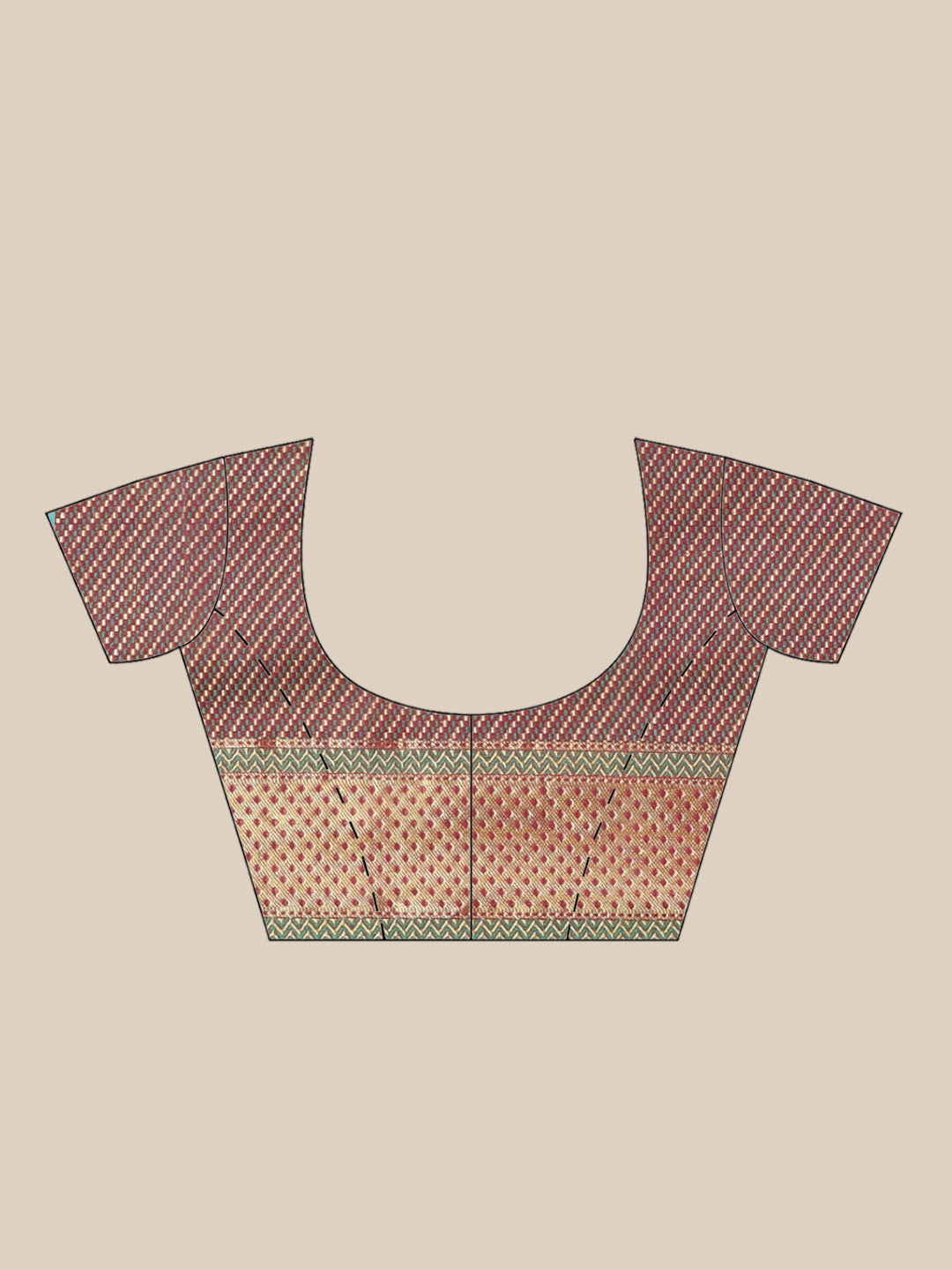 Banarasi Heritage of India Saree with Gold Zari &  Resham Weaving in Geometrical Pattern