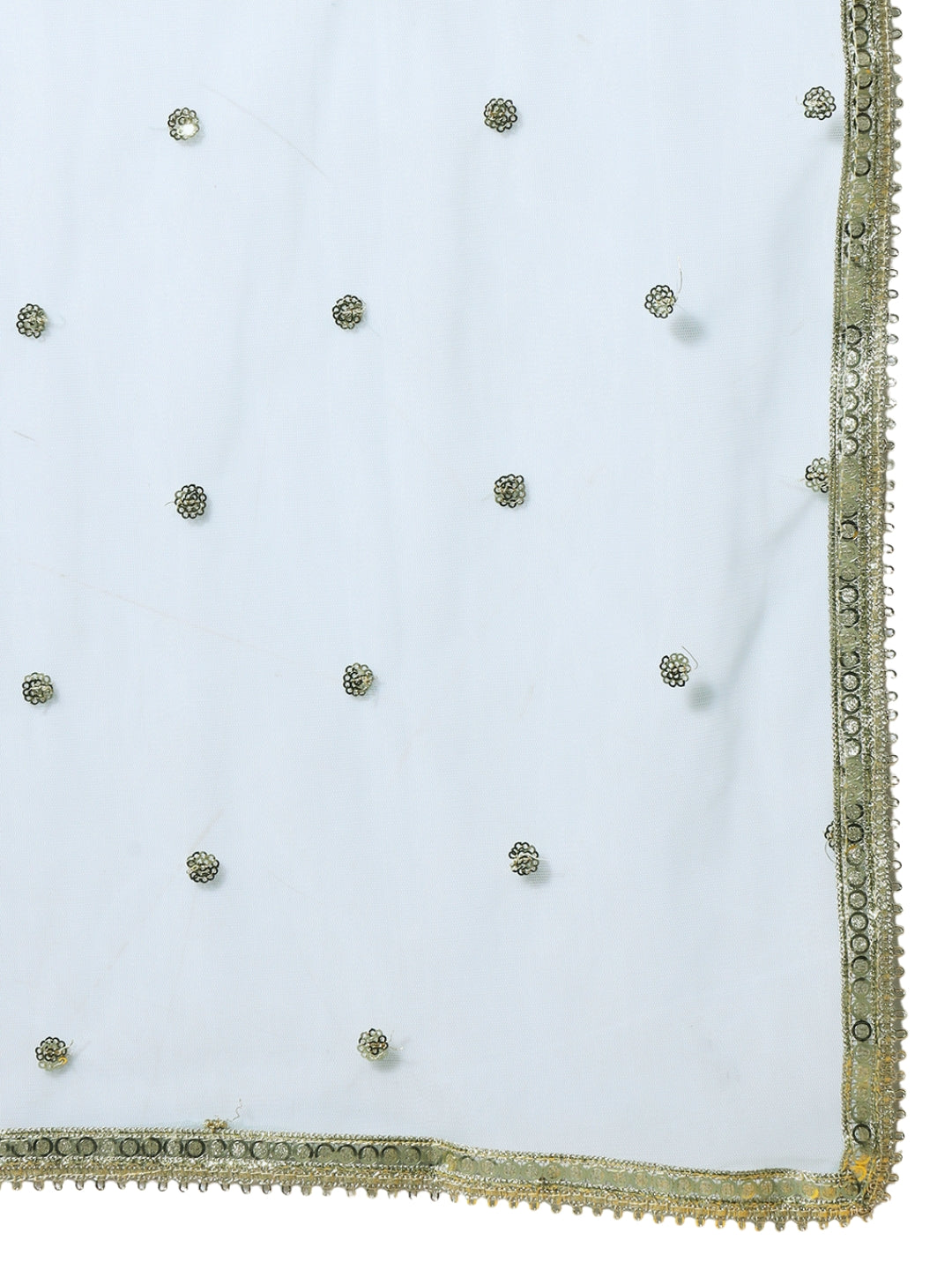 Thread Embroidery Crop Top With Flared Palazzo & Stylish Pocket