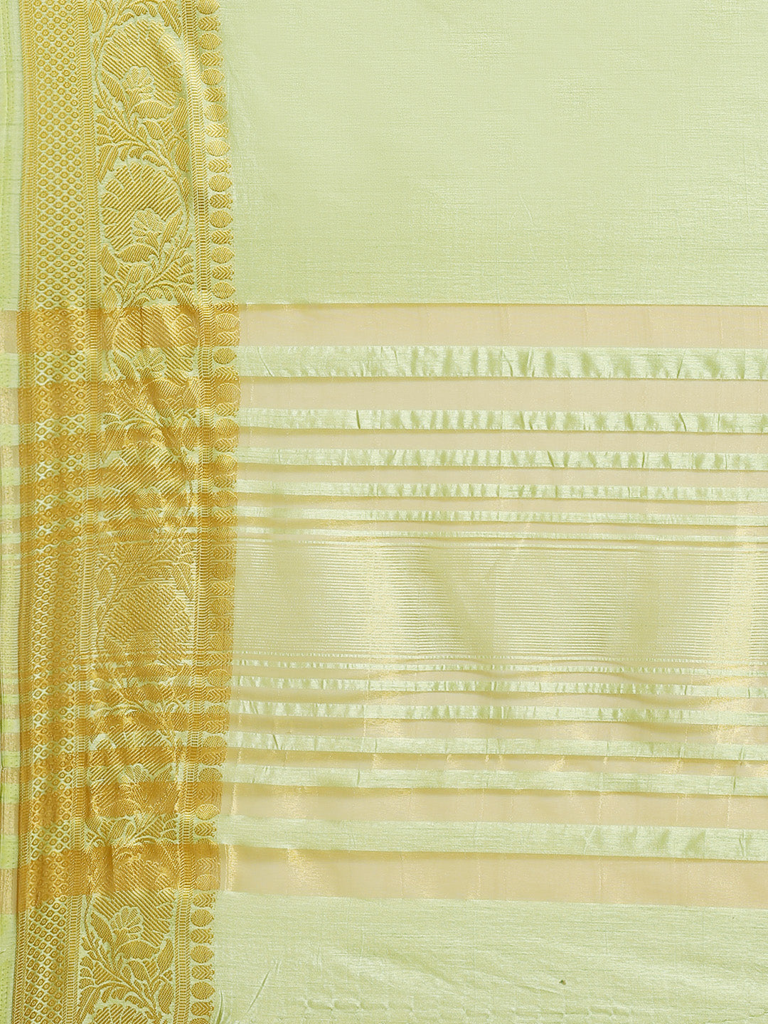 Pastel Handloom Raw Silk Saree with Intricate Zari Woven Border