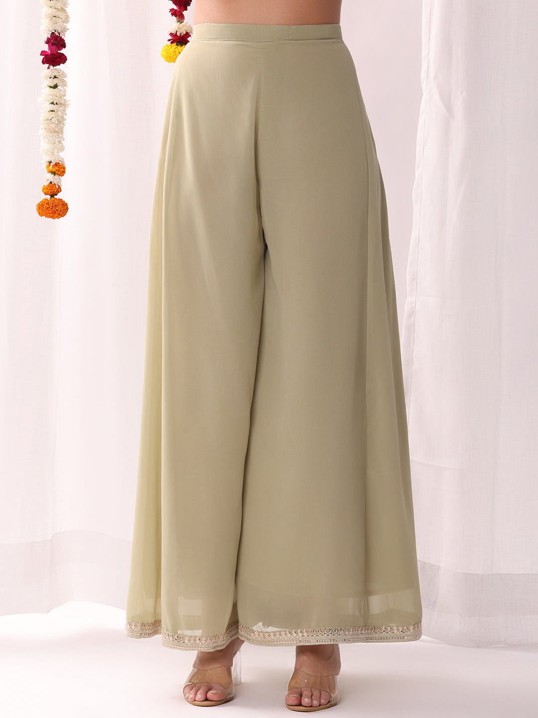 Resham Schiffli Embroidered Co-ord Set