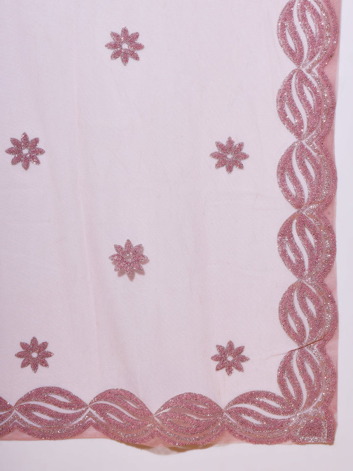 Paisley Pattern Net Lehenga Choli with Embellishment & Dupatta
