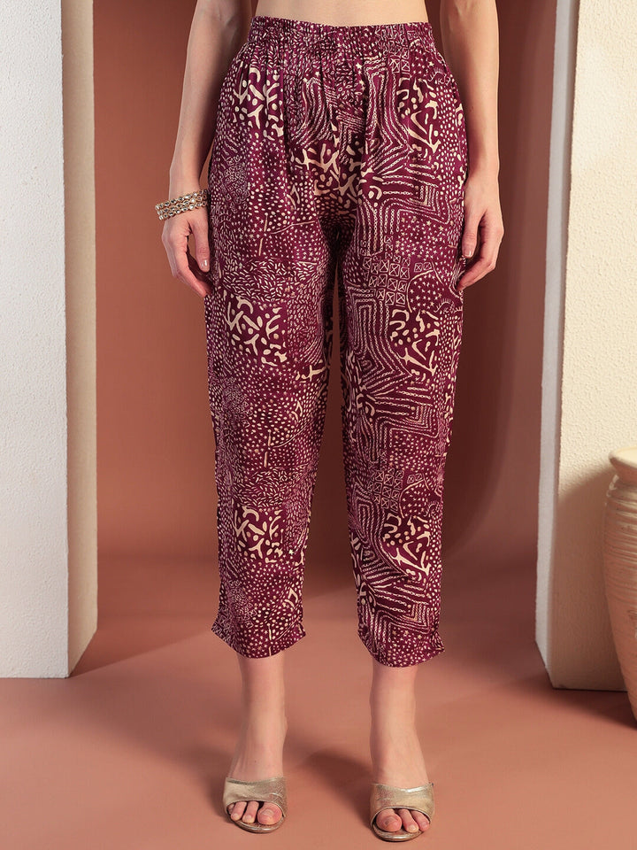 Bandhej Print Gota Patti Embellished Angrakha Flared Suit with Schiffli Embroidery Laces
