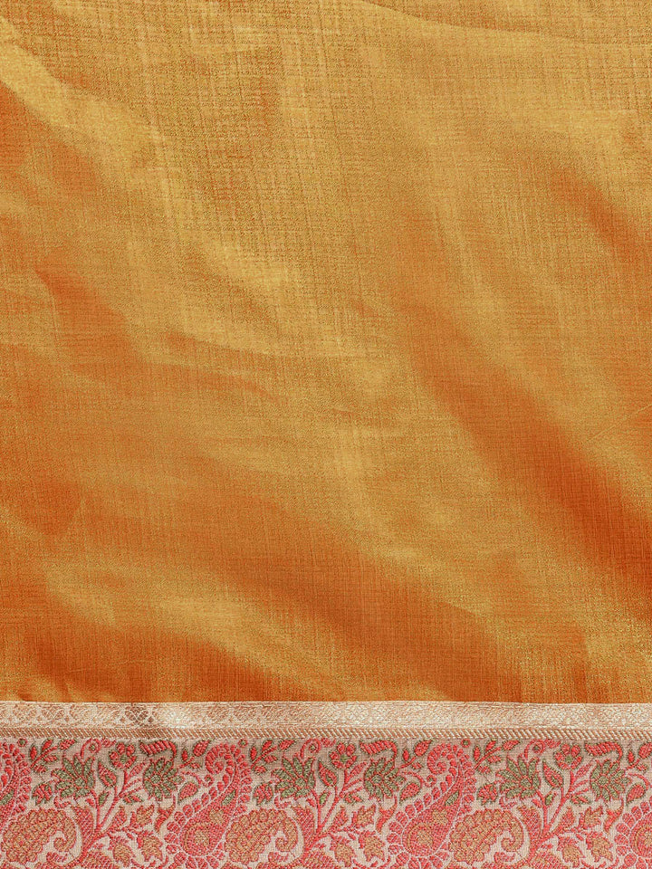 Tussar Silk Banarasi Saree with Meenakari Pattern Border