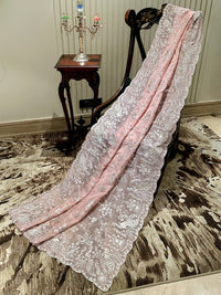 Delicate Pink Organza Saree
