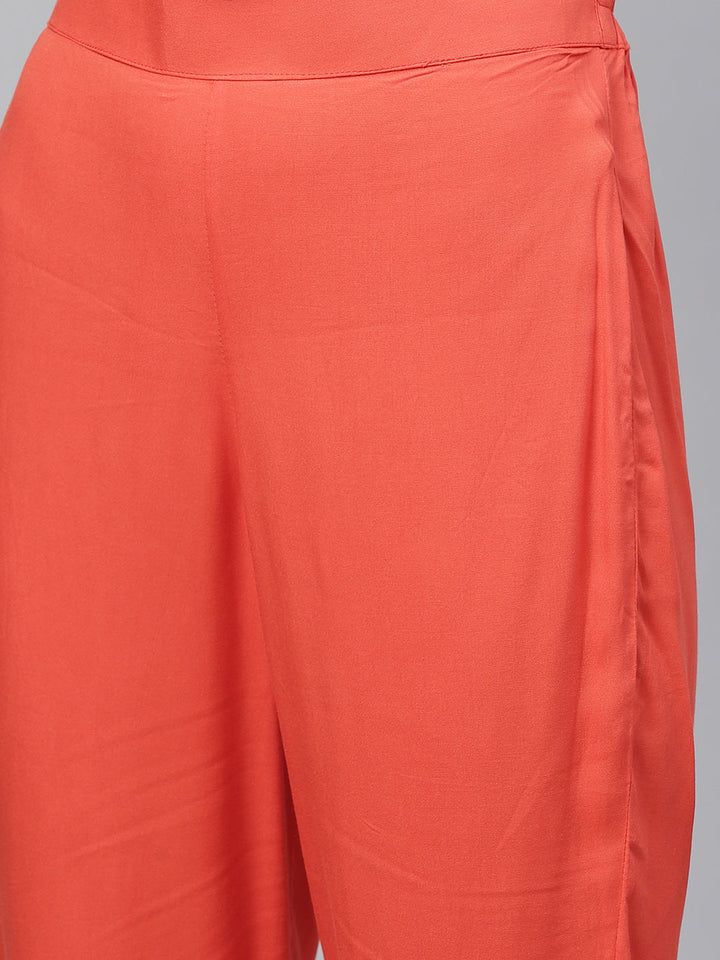 Chanderi Silk Stitched Suit with Digital Handloom & Indie Print with Maheshwari Dupatta