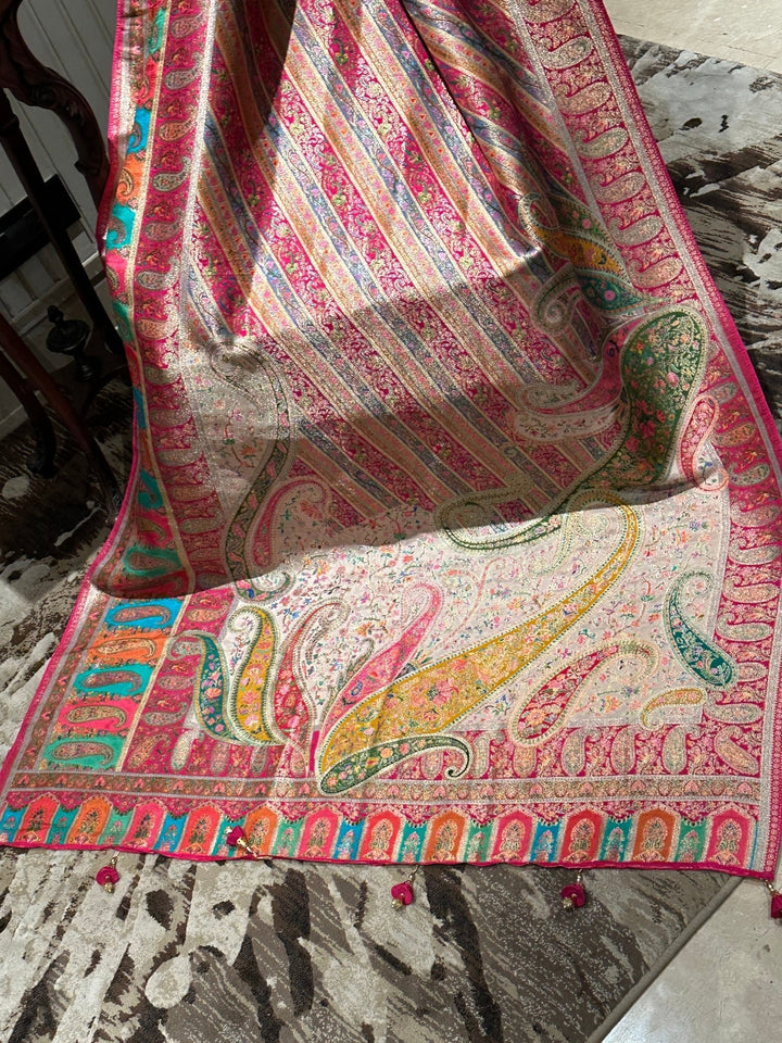Traditional Multi-coloured Silk Saree