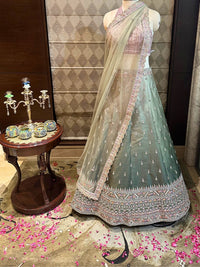 Sage Green Splendor Embroidered Lehenga Set