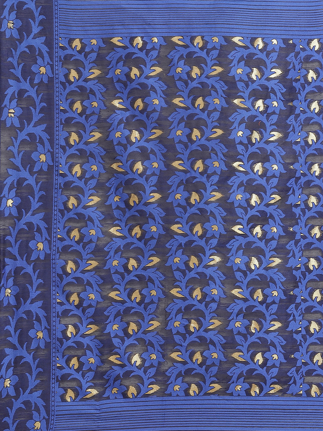Handloom Chanderi Saree with Abstract woven pattern and Gold Zari weaving