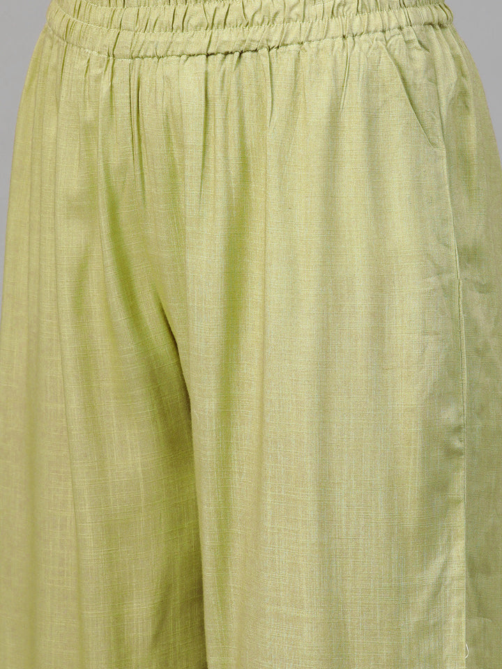 Sequinned Resham Embroidered Kurta Pallazo Set