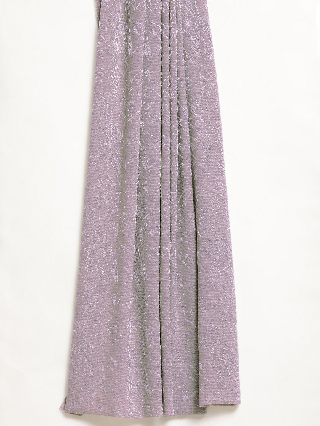 Ruffled Pre-Draped Shimmer Saree with Oxidised Embroidery and Embellished Net Blouse