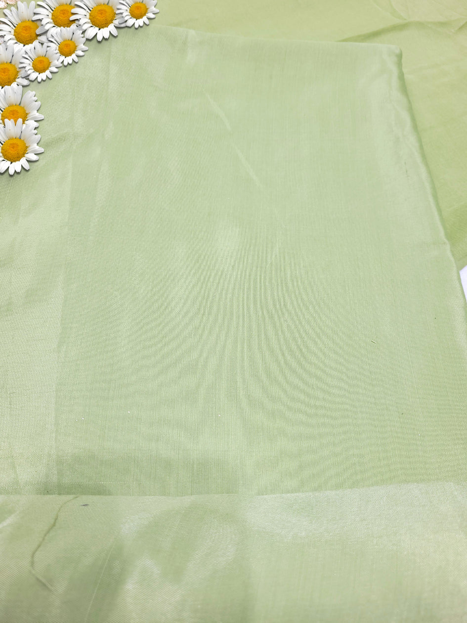 Gota Patti & Sequin Embroidered Semi-stitched Punjabi Suit Dupatta in Pastel Color