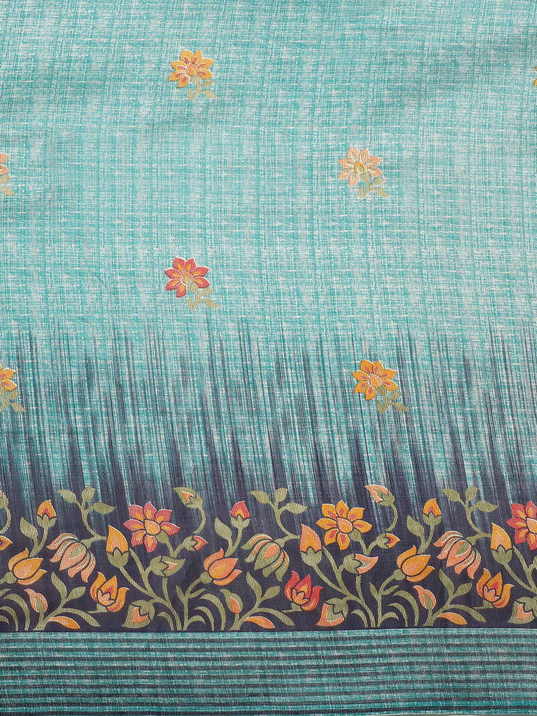 Bhagalpuri Silk Ombre Printed Saree