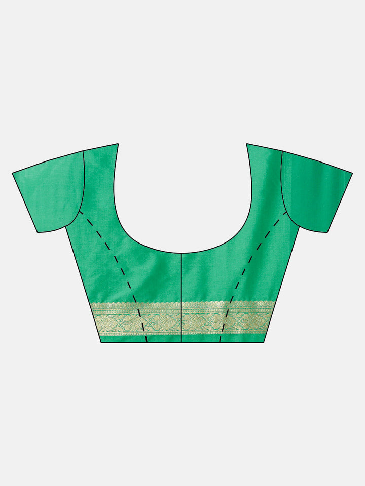 Banarasi Handloom Silk Saree with Botanical Meenakari Pattern