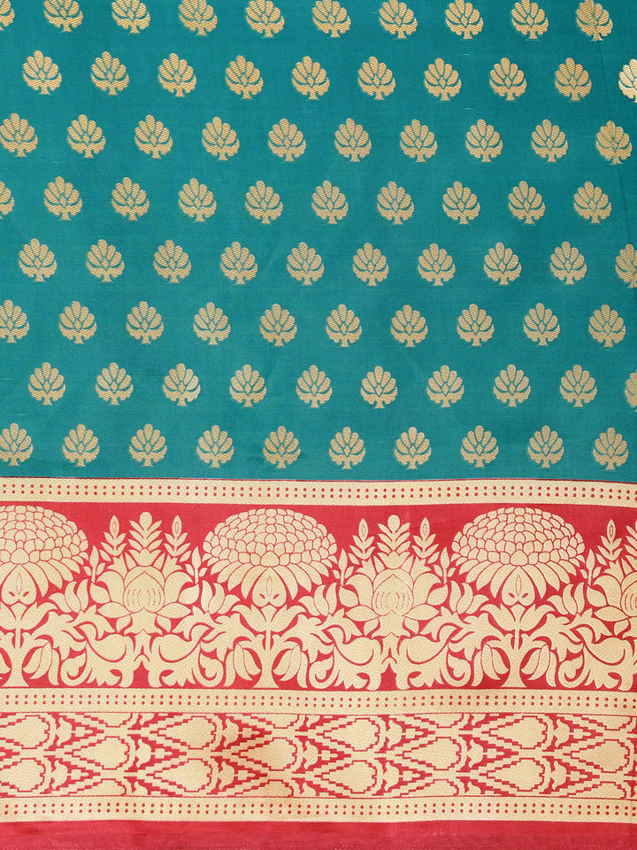 Patola Silk Floral Print Half-And-Half Bhagalpuri Saree