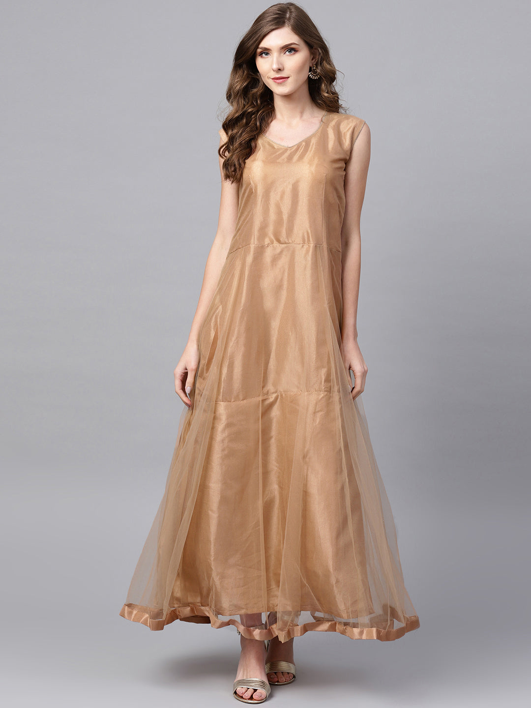 Embroidered Layered Kurta Set with Mirror Embellishments and Jacket