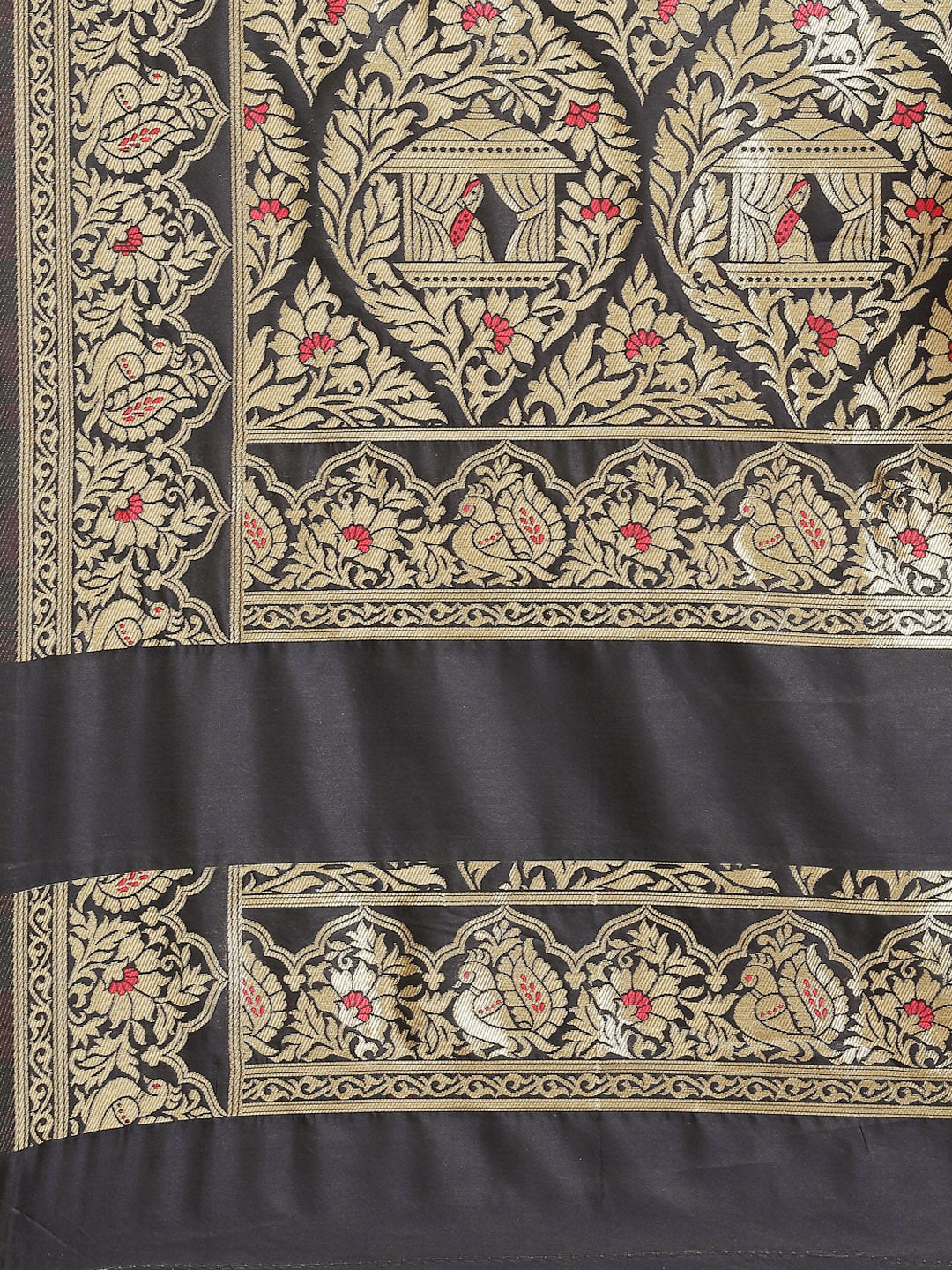 Ombre Resham & Zari weaving Saree with Wedding Procession Doli Motifs