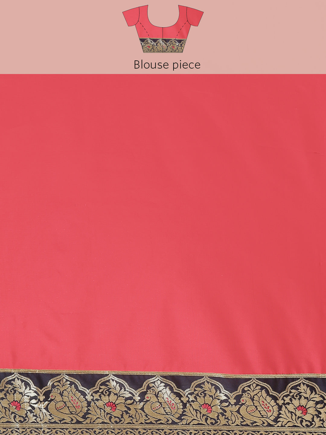 Ombre Resham & Zari weaving Saree with Wedding Procession Doli Motifs