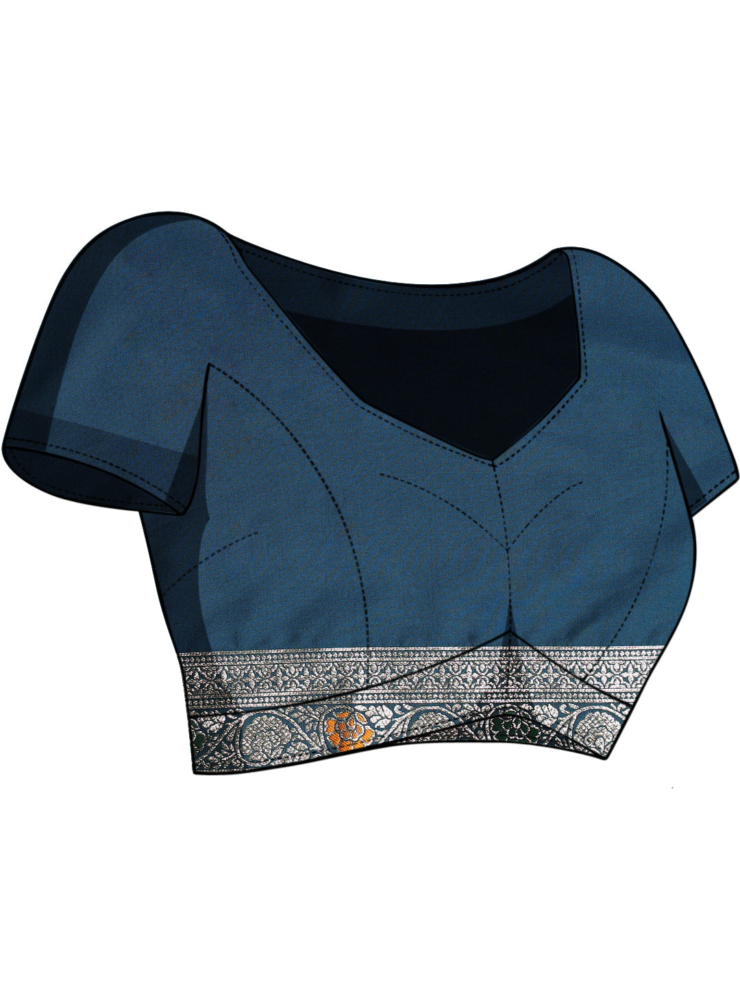 Handloom Banarasi Brocade Handloom Silk saree with Meenakari Weaving, Paisley Border