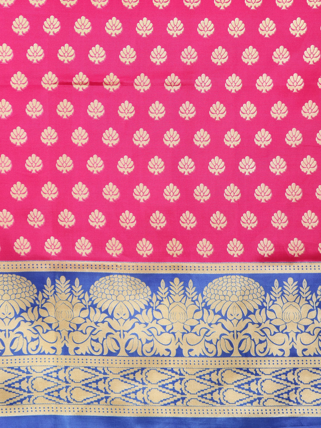 Patola Silk Floral Print Half-And-Half Bhagalpuri Saree