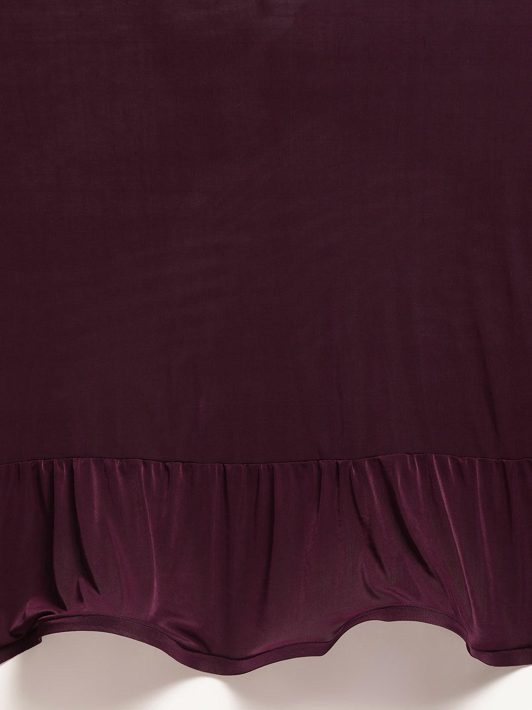 Draped Ruffled Pre-stitched Saree with Tassled Sequin Embroidered Crop Top Blouse